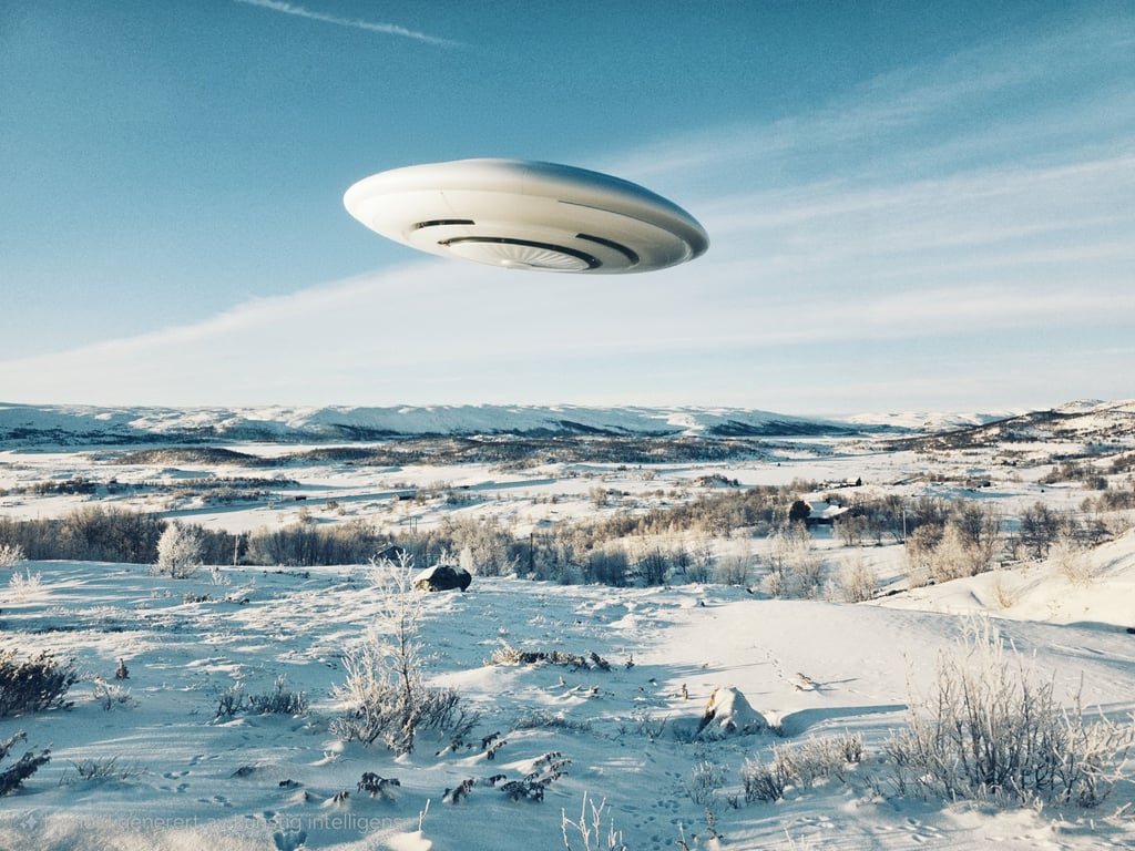KI-generert fjellbilde laget på Galaxy S25 Ultra