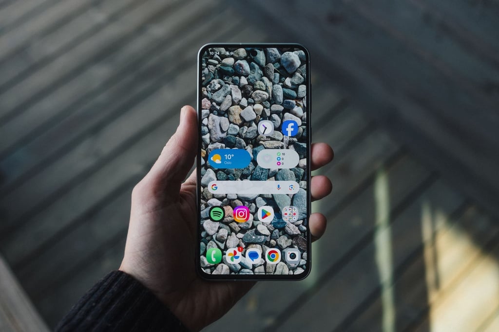 Samsung Galaxy A56 med stor skjerm