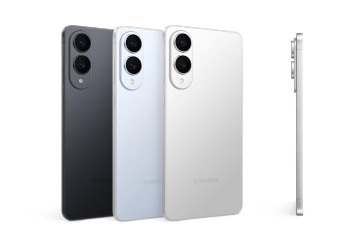 S25 Edge i tre forskjellige farger.