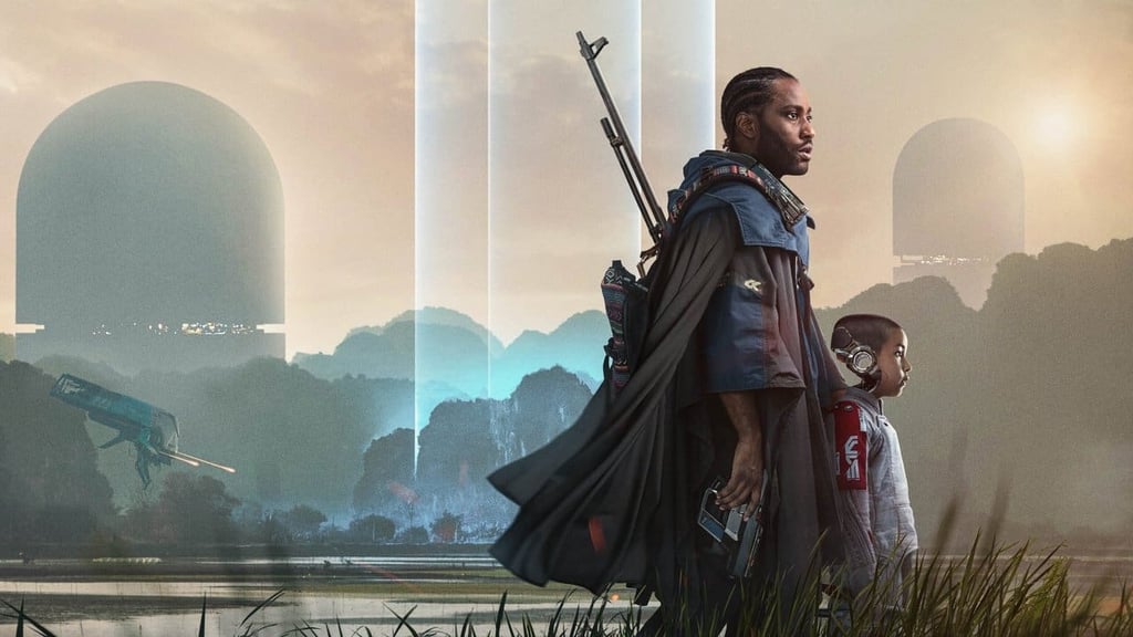 John David Washington og barne-KI-en i sci-fi-landskapet i The Creator