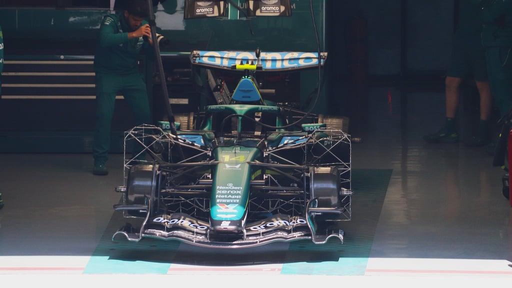 Formel 1-bil fra 2026-sesongen på bane