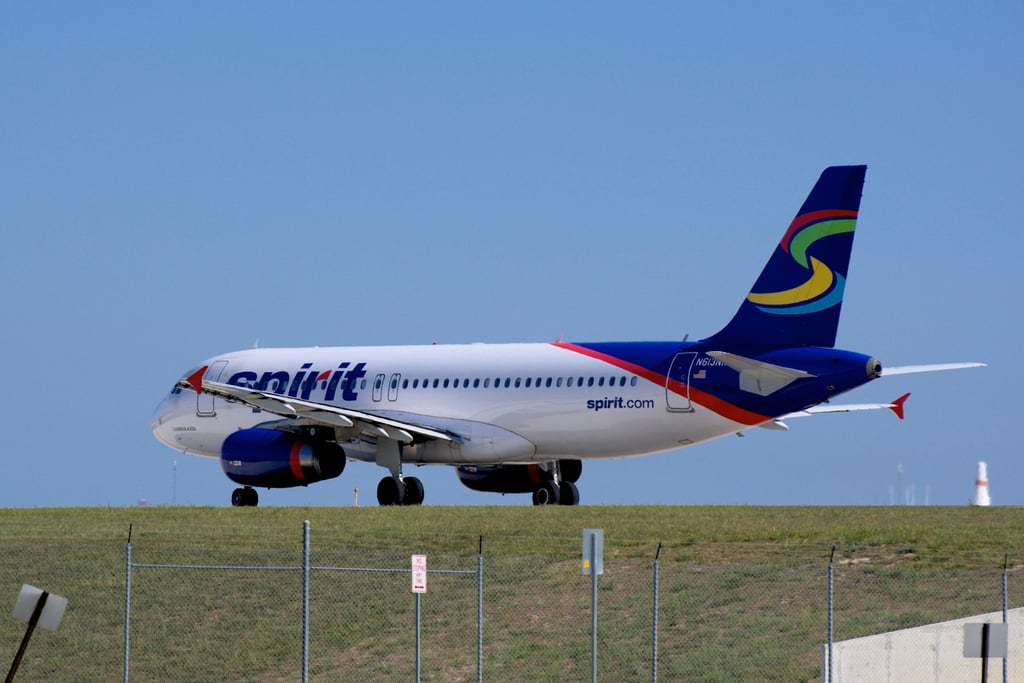 Spirit Airlines-fly på bakken