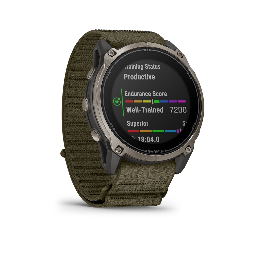 Garmin Enduro 4 med treningsstatus og utholdenhetsscore på skjermen