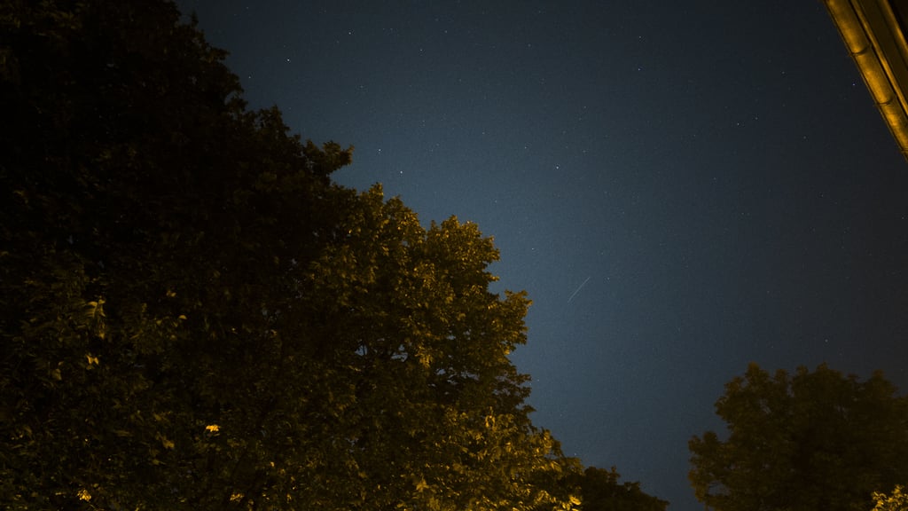 Stjernehimmel over Snippen fotografert med DJI Osmo Pocket 4 på stativ