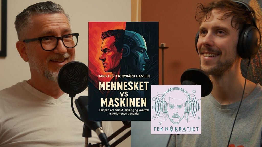 Ole Magnus Kinapel og Hans-Petter Nygård-Hansen i podkaststudio med mikrofoner
